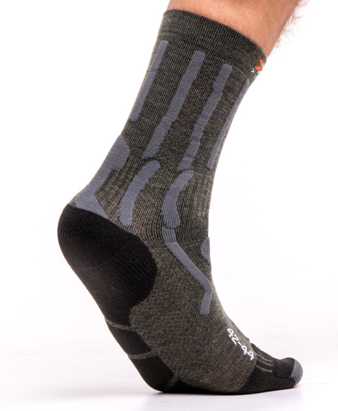 Носки X-SOCKS TREK X MERINO SMU (; 39-41; E052 olive green/anthracite)